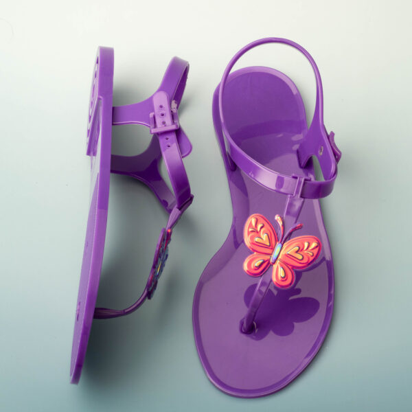 Colección Cumbia, Sandalia Mariposa Morada - Image 3
